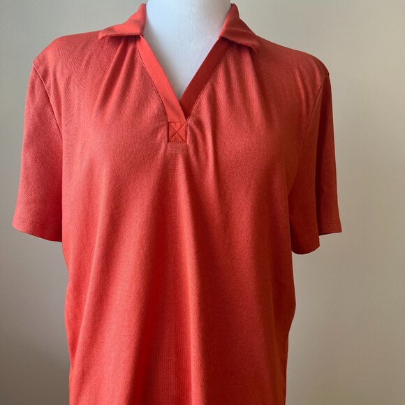 Cutter & Buck XL DryTec Orange Polo - Moisture Wicking Golf/Sports Shirt Sz XL - Picture 1 of 9